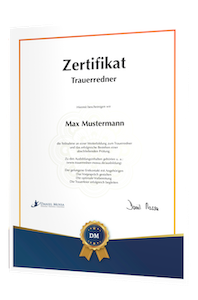 Trauerredner Ausbildung Berlin Zertifikat